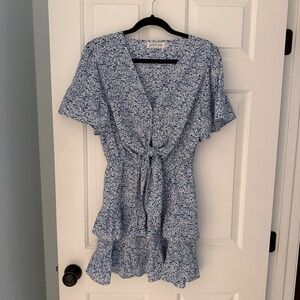 Petal & Pup blue floral dress size 6